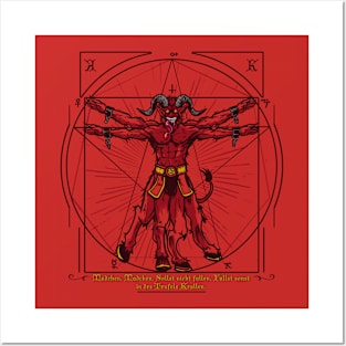 Vitruvian Krampus Posters and Art